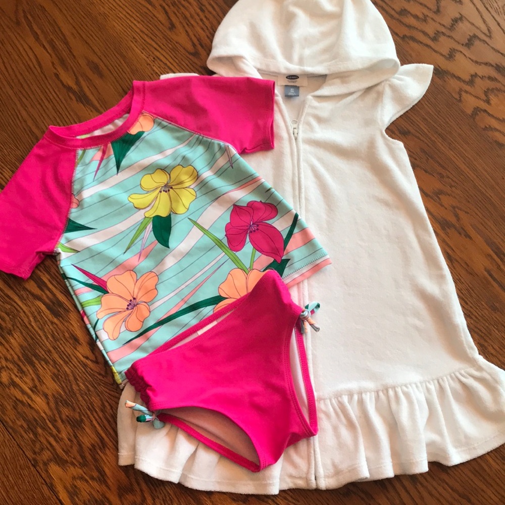 Swimsuit and coverup